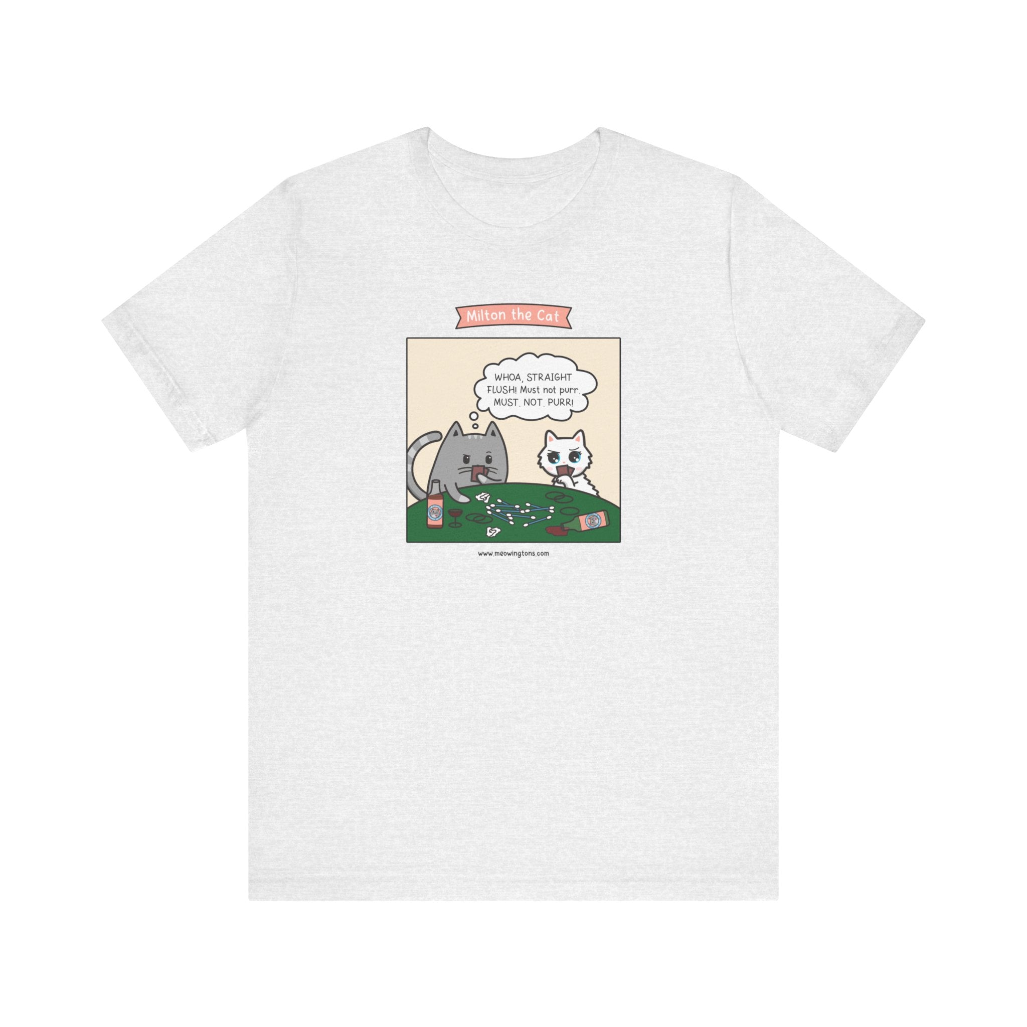 Cat Poker Comic T-Shirt
